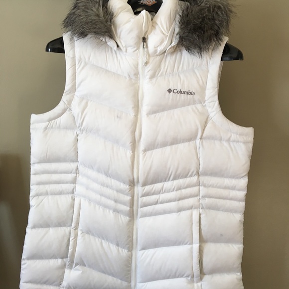columbia omni heat white jacket